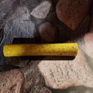 Yellow Glitter Faux Leather For Bow Making